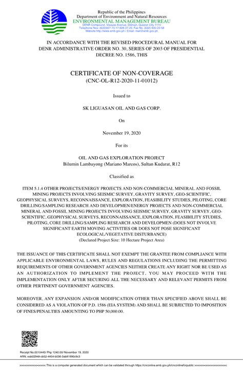 cnc for denr